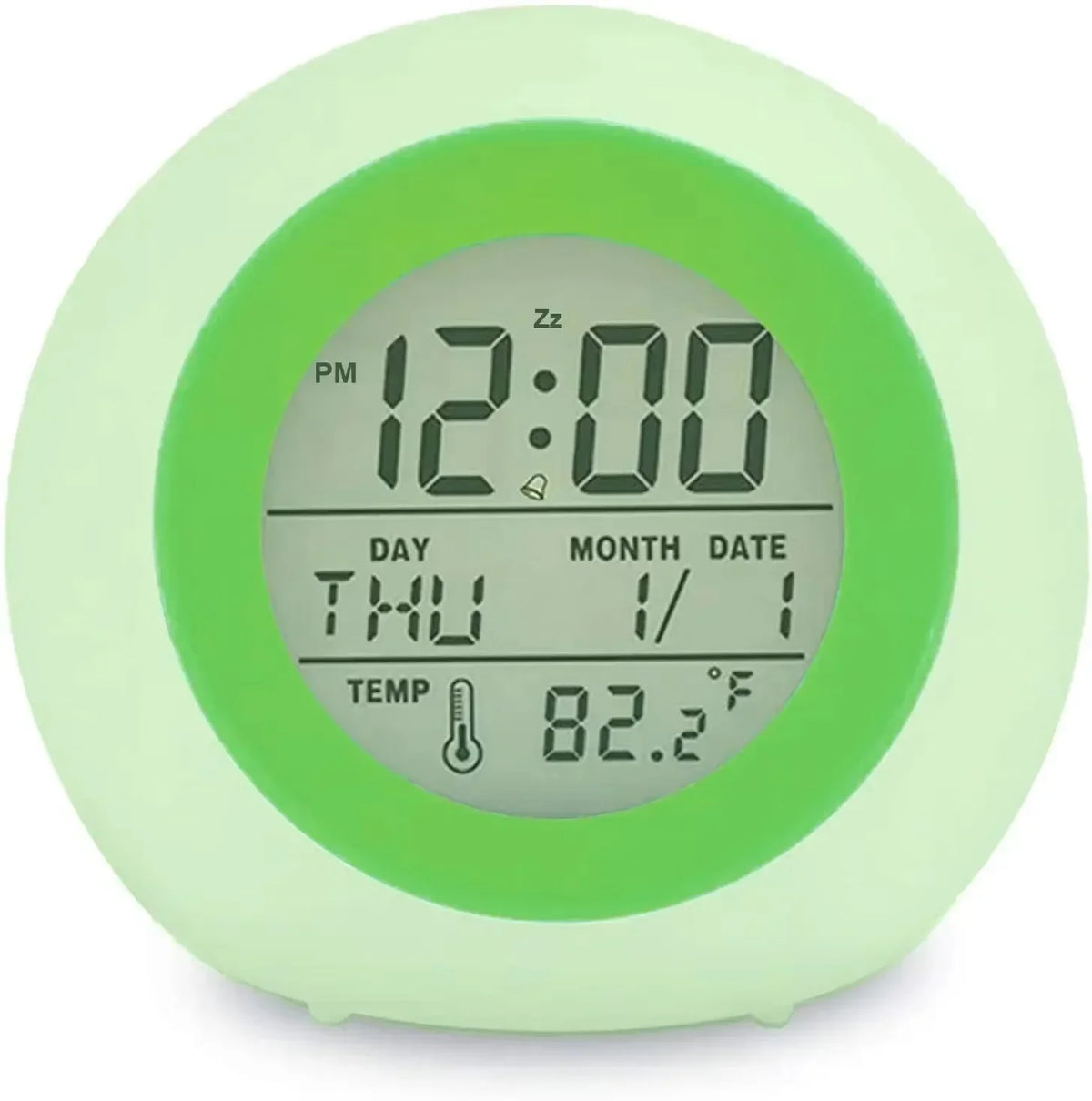 Childrens Alarm Clock with Night Light, Digital Alarm Clock with Snooze and Temperature, Kids Alarm Clock with 8 Sounds_09