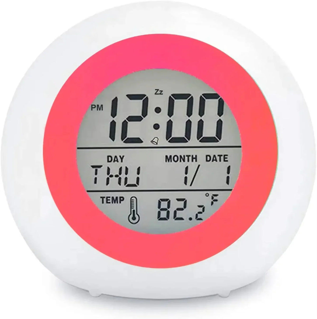 Childrens Alarm Clock with Night Light, Digital Alarm Clock with Snooze and Temperature, Kids Alarm Clock with 8 Sounds_10