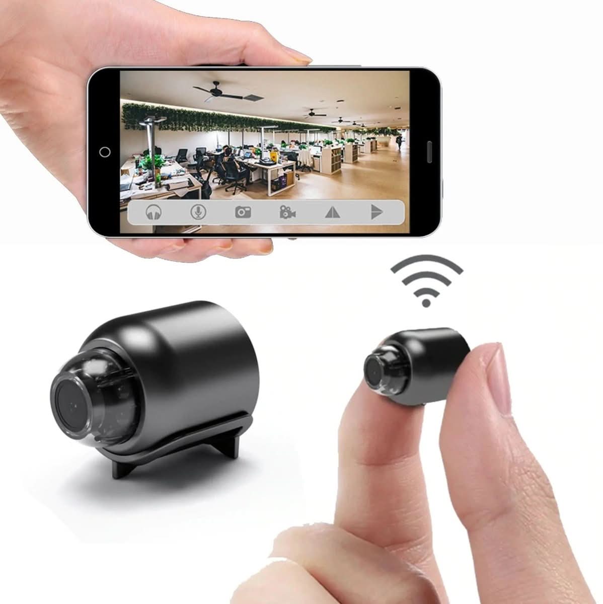 Wireless Security Camera, Mini Camera with App and Night Vision, Small CCTV Camera for Home with 1080p HD_01