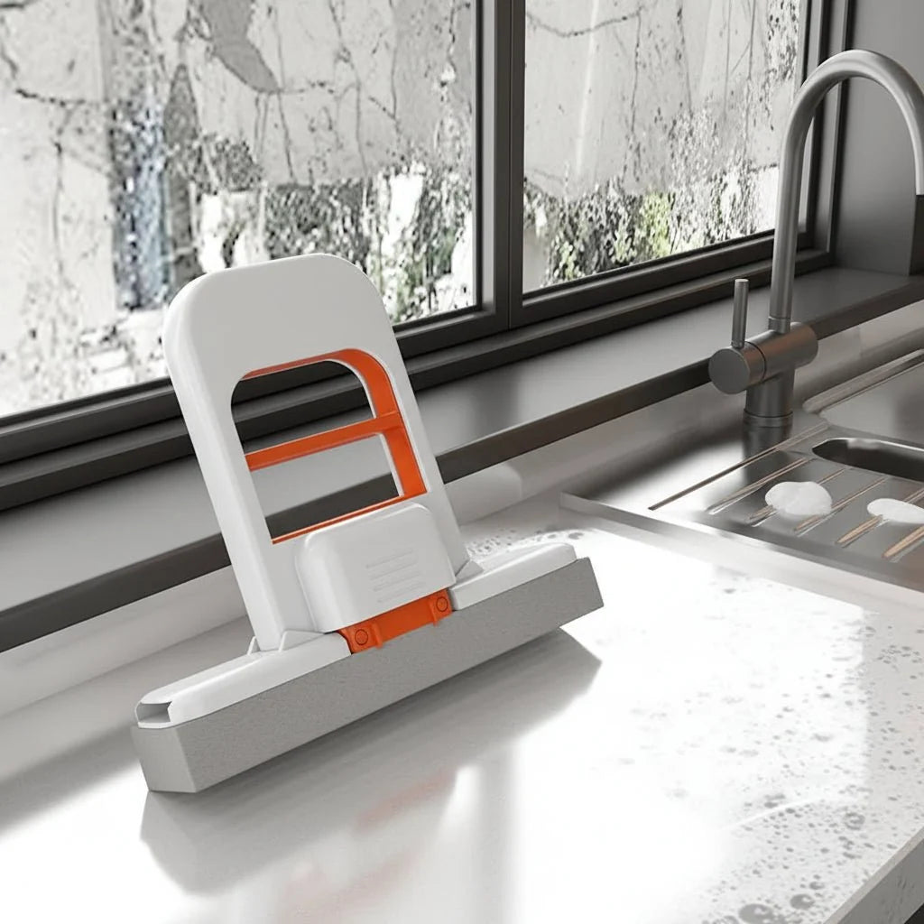 Microfibre Mop, Retractable Mini Mop for Kitchen and Bathroom, Compact Wet and Dry Mop for Car and Small Spaces_05
