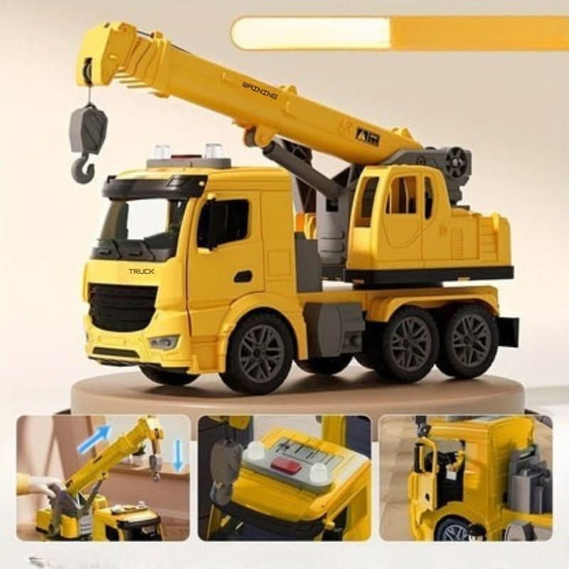 Toy Trucks, Toy Crane Truck with Light and Sound, Toy Lorry for Kids, Construction Toys for 3 Year Old Boys_04