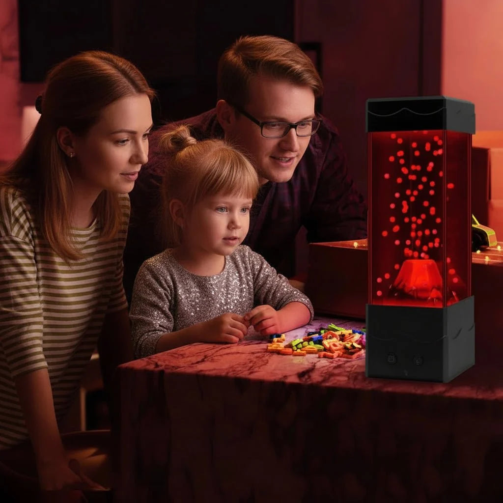 Lava Lamp, Volcano Lamp with 7 Colour Modes, Childrens Night Light, USB LED Lamp for Bedroom_02