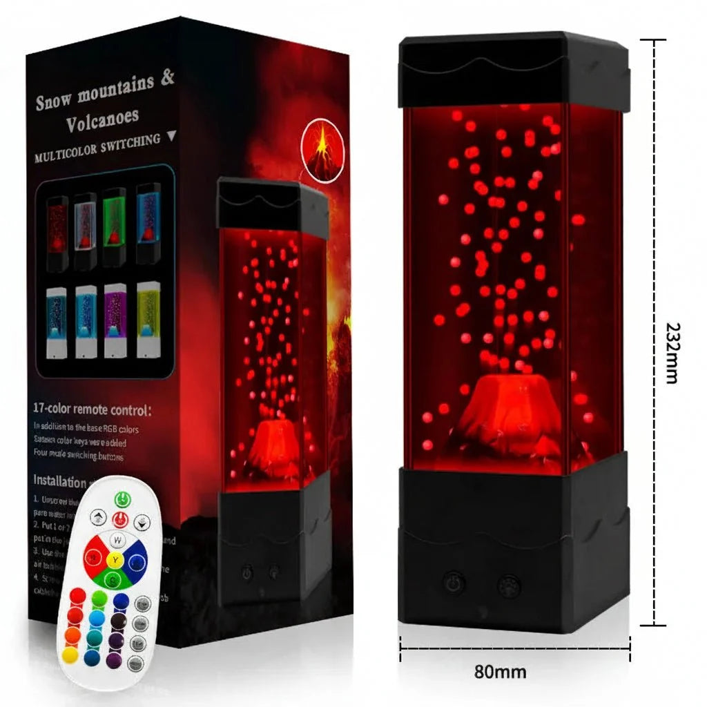 Lava Lamp, Volcano Lamp with 7 Colour Modes, Childrens Night Light, USB LED Lamp for Bedroom_03