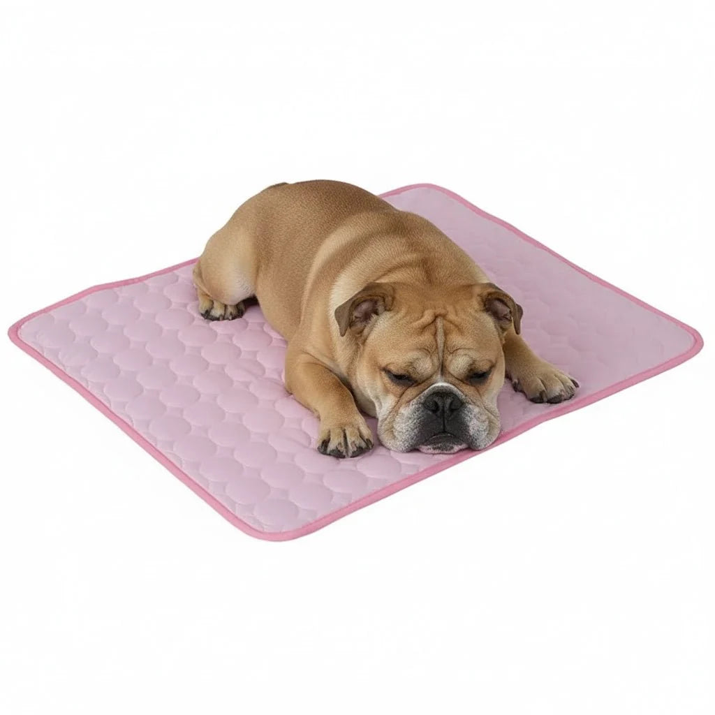 Dog Cooling Mat in Breathable Ice Silk, Cooling Pad for Dogs, Cat Cooling Mat for Travel and Outdoor in XS to 2XL_03