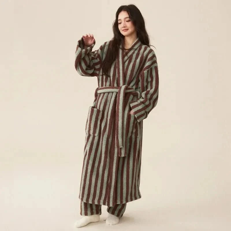 Womens Pyjamas, Mens Pyjamas, Matching Pjs for Couples, Warm Flannel Pyjama Set, Soft Loungewear Set_05