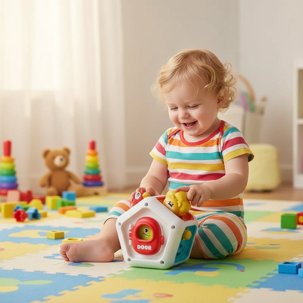 Activity Cube 6 in 1, Busy Cube for Cognitive Development, Fine Motor Skills Toys for Travel and Quiet Play