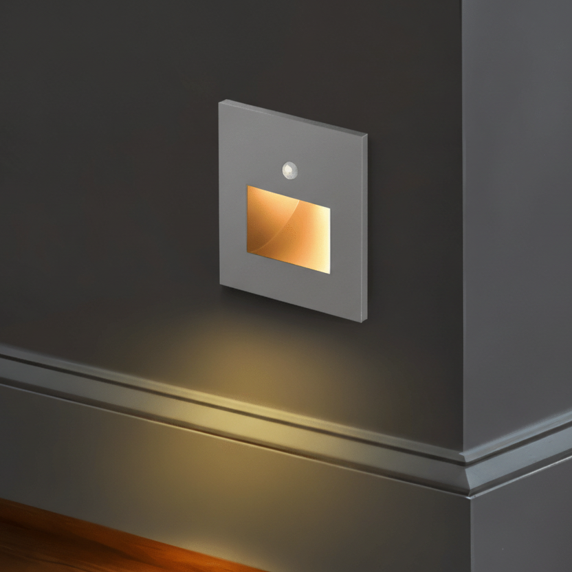 Wall Light with Motion Sensor, Hallway Light and Stair Light, Modern Wall Sconce, LED Wall Lamp for Staircase Lighting