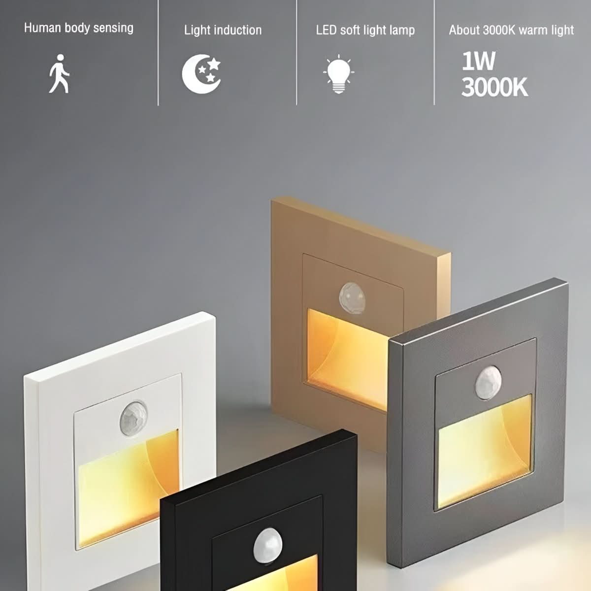 Wall Light with Motion Sensor, Hallway Light and Stair Light, Modern Wall Sconce, LED Wall Lamp for Staircase Lighting_05