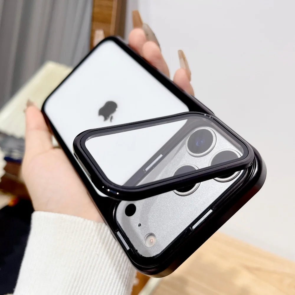 iPhone 17 Phone Case, iPhone 17 Pro Max Case, Clear iPhone 17 Pro Case with Foldable Camera Stand
