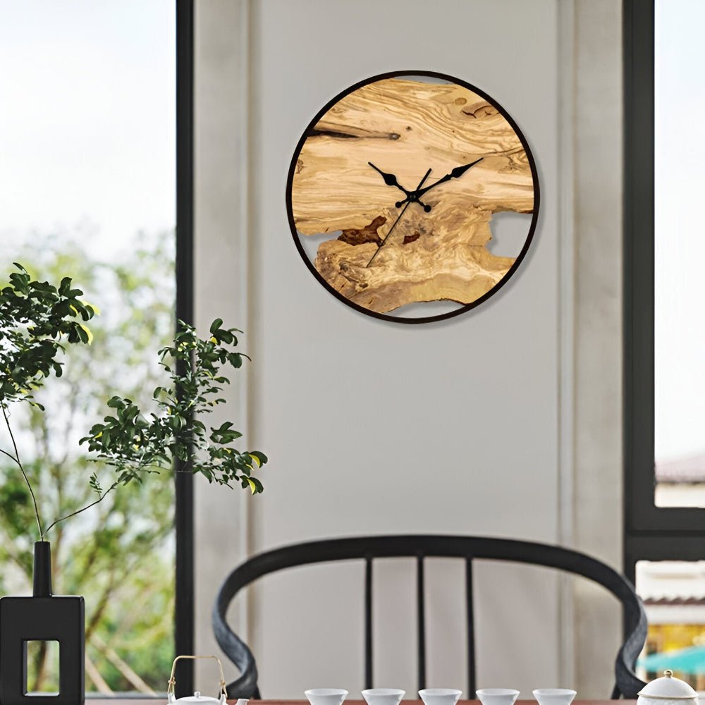 Wall Clock for Living Room, Silent Clear Acrylic Wall Clock 30 cm