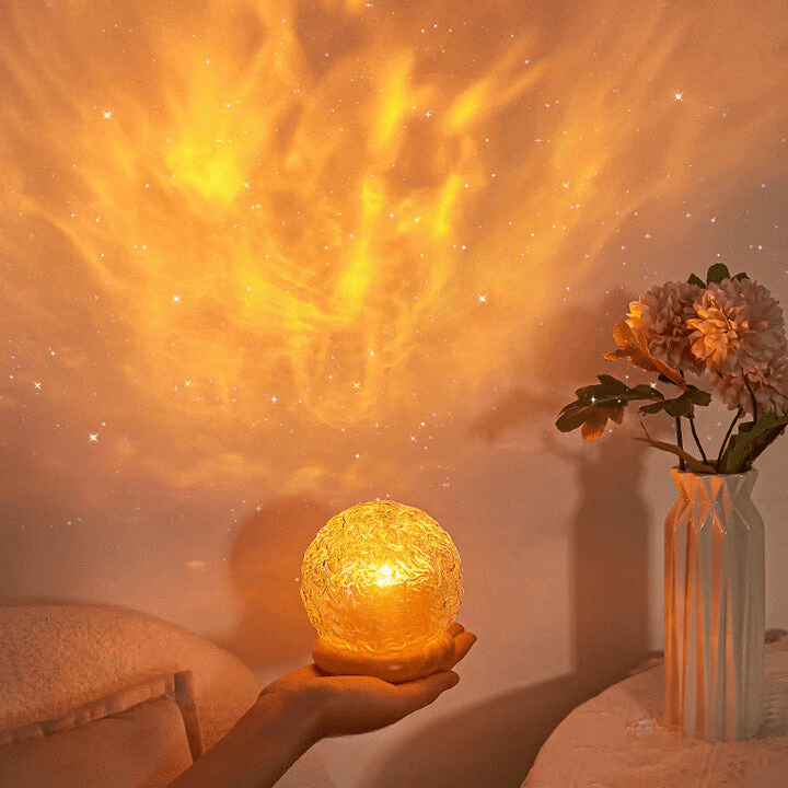 Crystal Table Lamp with Wave Projection, LED Bedside Lamp for Bedroom, USB Desk Lamp, Housewarming Gift_04