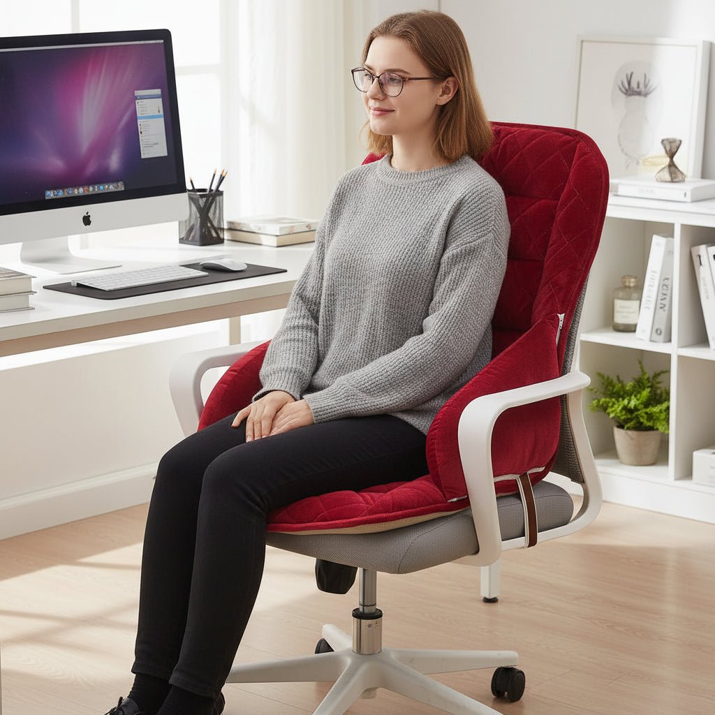 Lumbar Support Cushion, Office Chair Back Support Cushion, Lower Back Support Pillow for Car Seat and Home_00