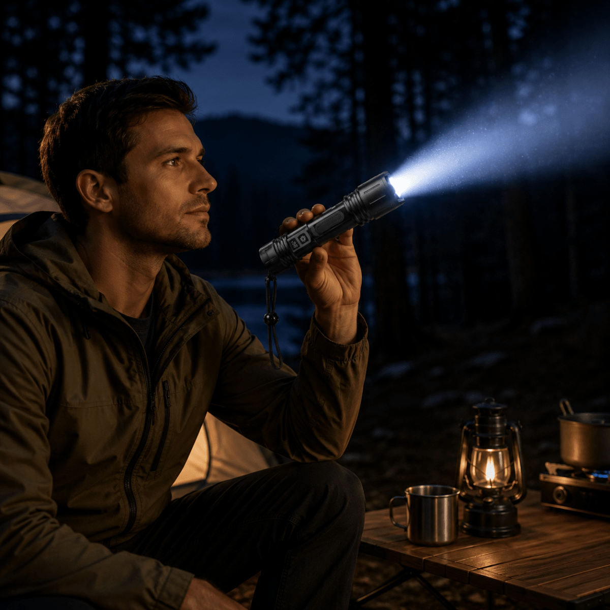LED Torch, Powerful Torch for Camping and Hiking, LED Flashlight for Home and Emergency_01