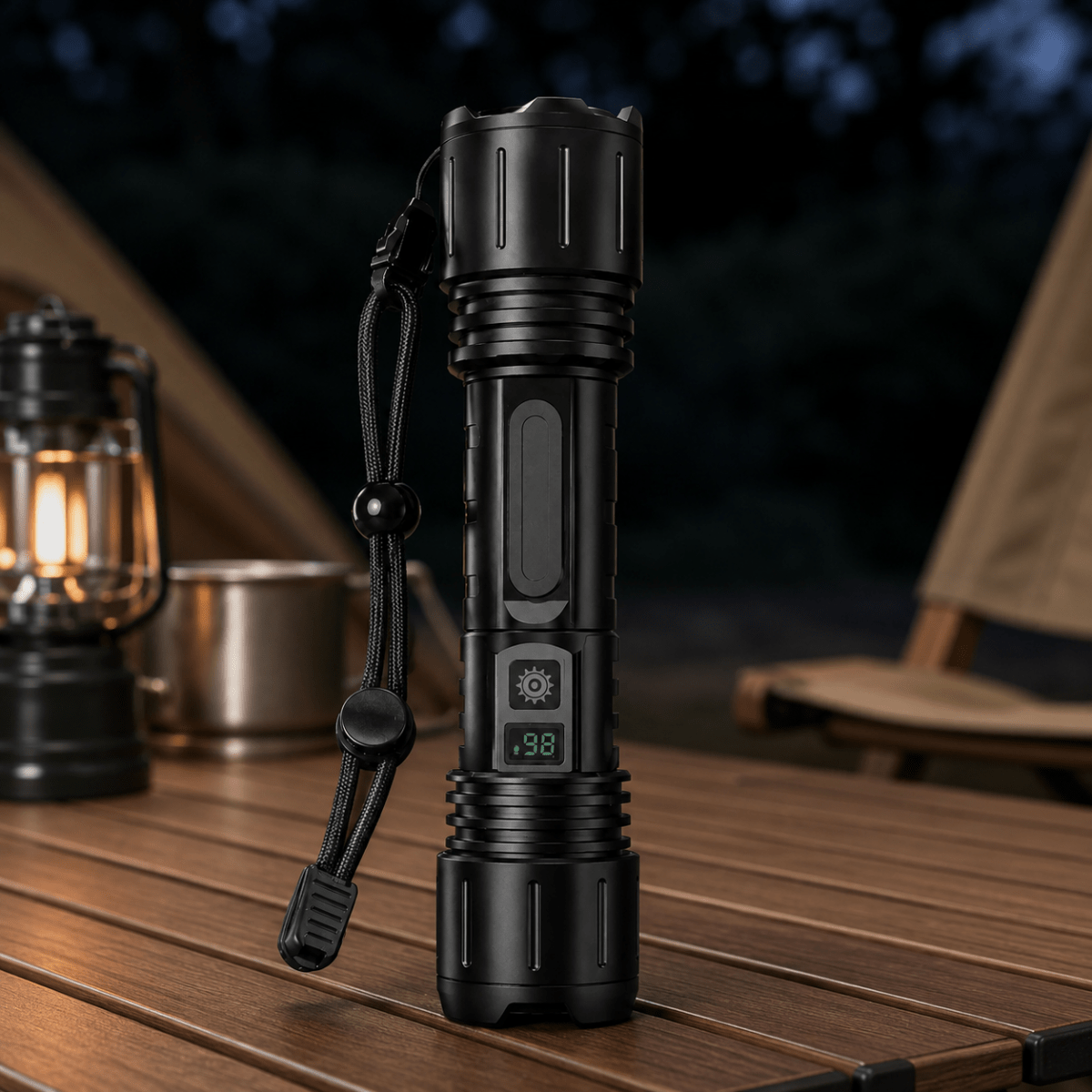 LED Torch, Powerful Torch for Camping and Hiking, LED Flashlight for Home and Emergency_00