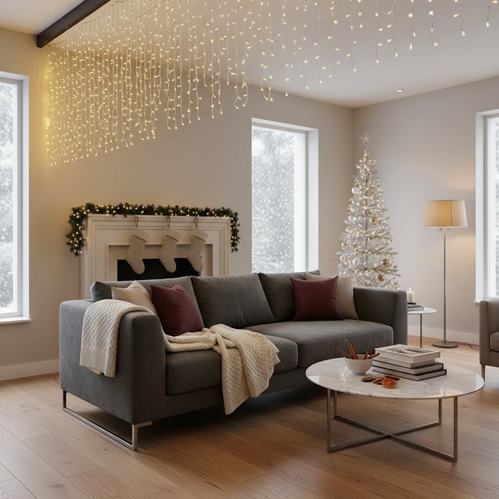 LED Lights for Bedroom, Curtain Fairy Lights 5 m with 8 Modes, Outdoor String Lights for Garden and Window_02