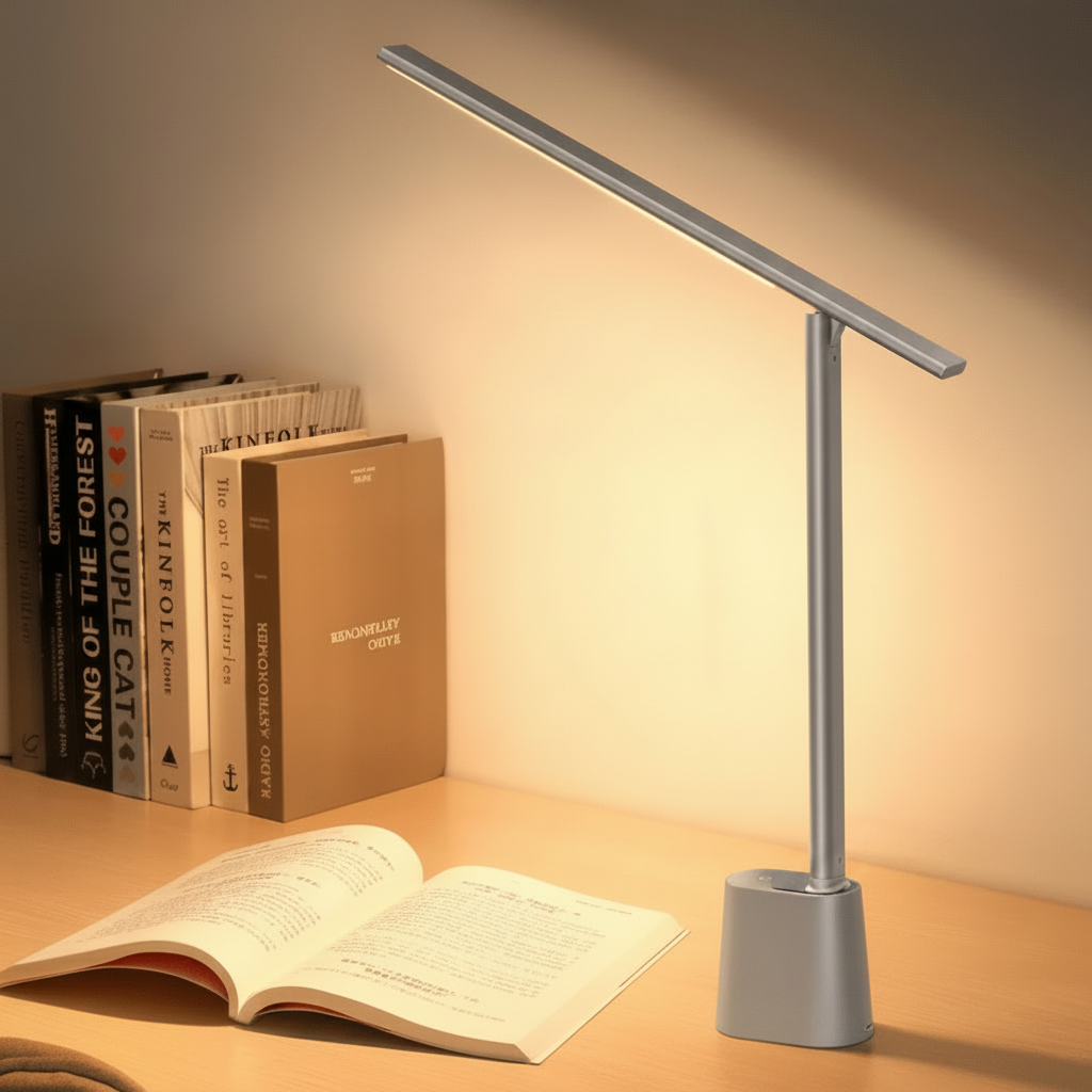 Desk Lamps, Foldable Dimmable LED Lamp, USB Lamp for Home Office and Study, Reading Light for Travel