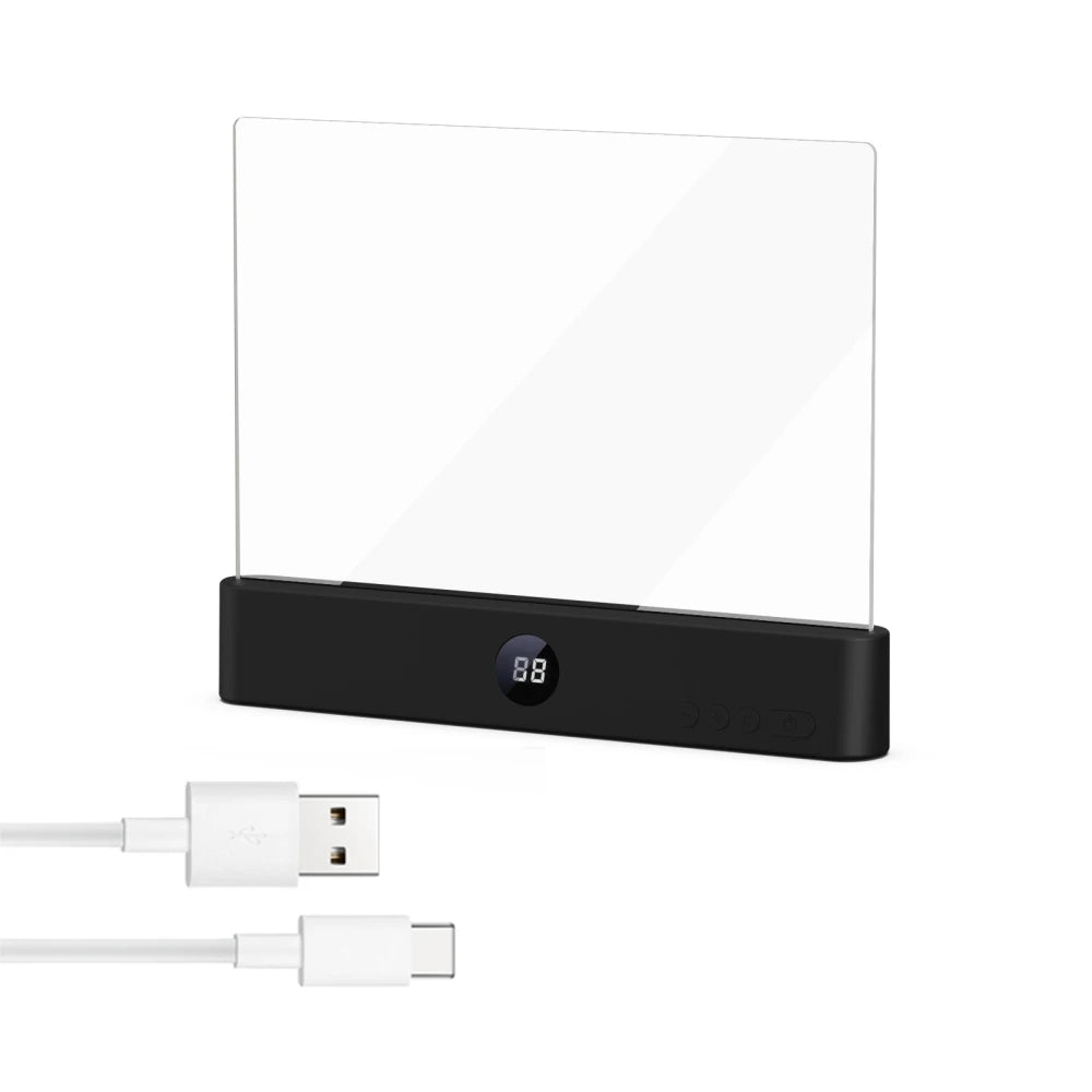 Reading Light Rechargeable, LED Reading Lamp with Timer and Dimming, Reading Lamp for Bed, Flat LED Panel Light_06