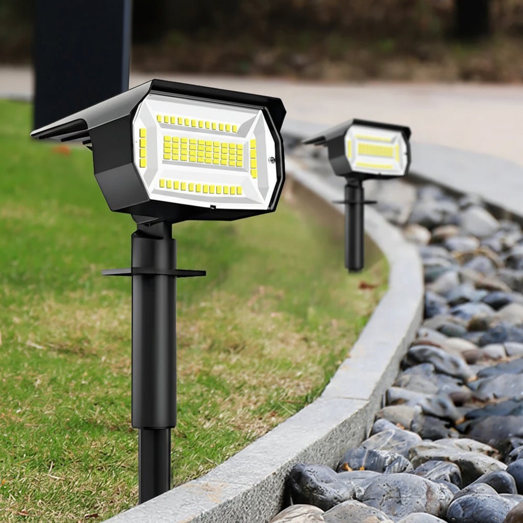 Outdoor Wall Lights, Solar Garden Lights, Outdoor Solar Lights with Spotlight Beam and 3 Brightness Levels_01