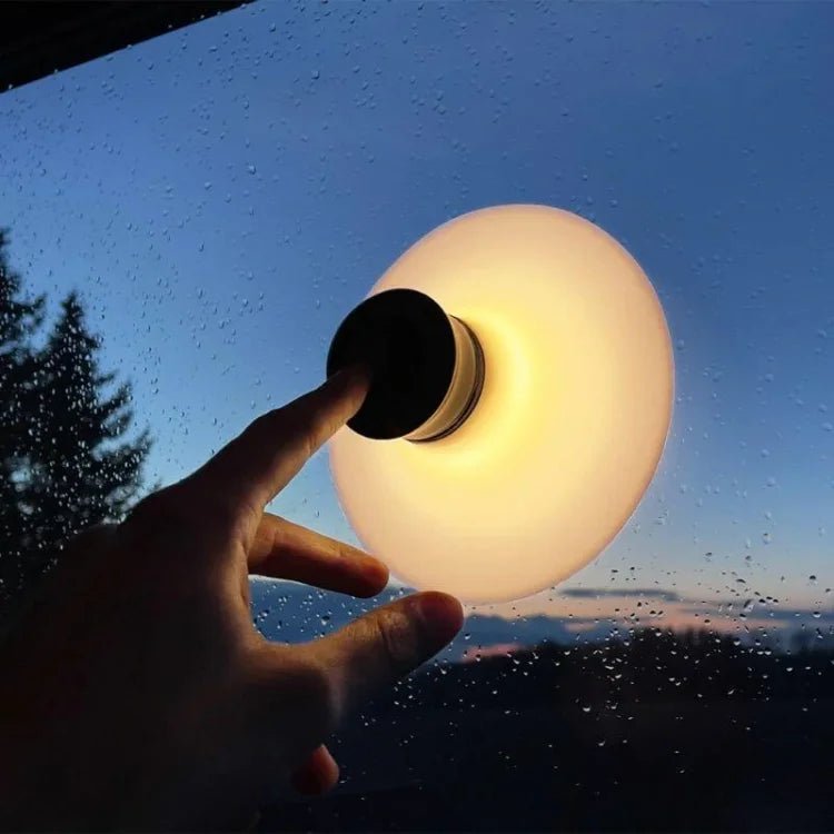 Rechargeable Lamp with Clip, Cordless Lamp with Stepless Dimming and USB C Charging, Portable Camping Light for Travel