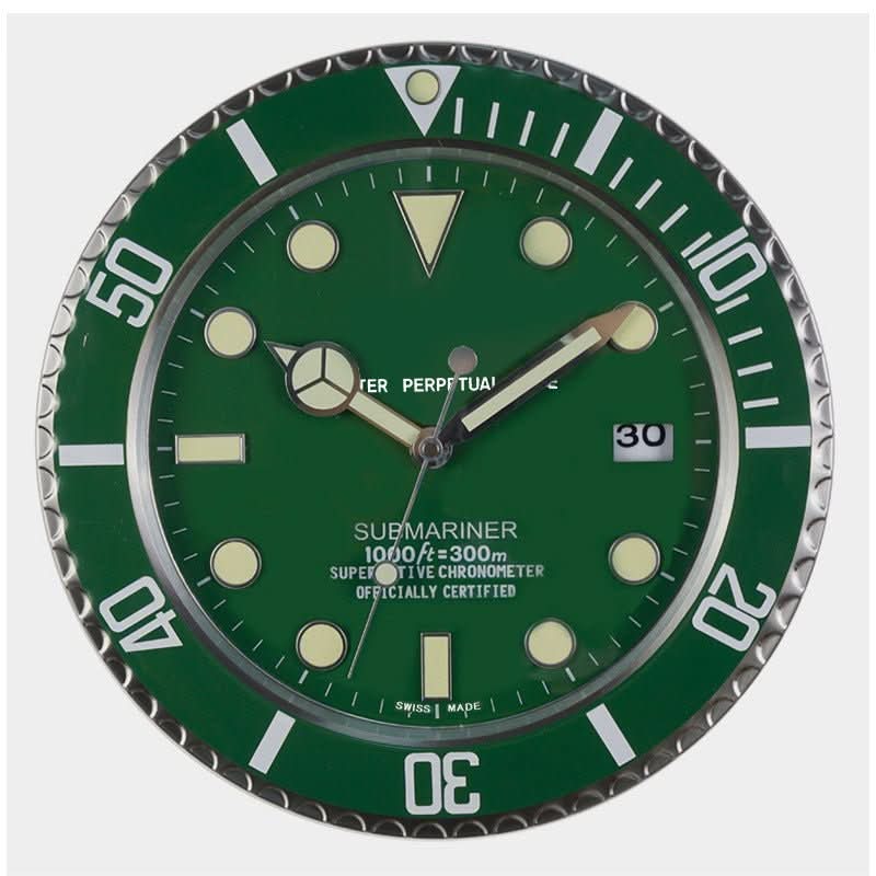 Silent Wall Clock with Luminous Hands, Modern Wall Clocks in Stainless Steel for Bedroom and Office – image 4