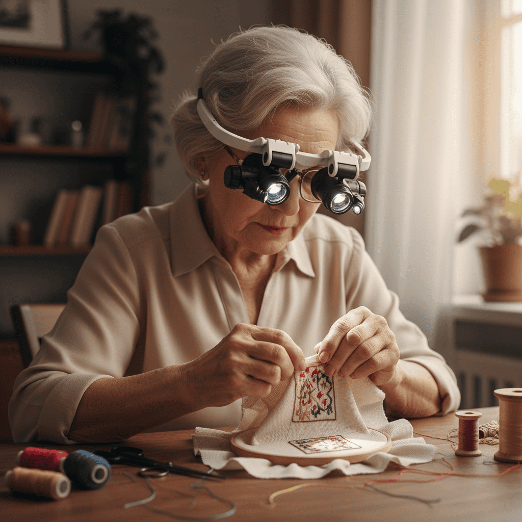 Jewellery Magnifying Glasses with LED Light, Magnifying Glasses for Crafts
