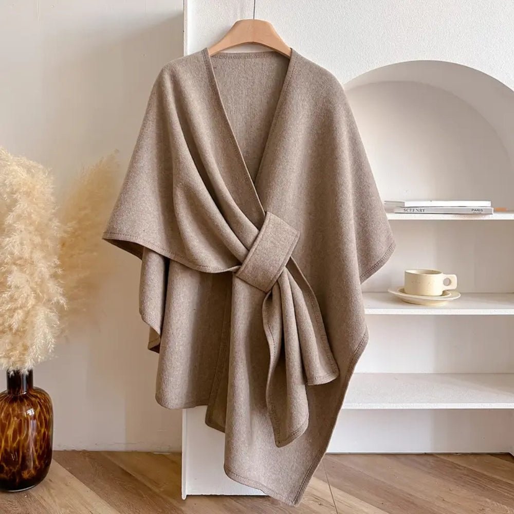 Womens Coat, Ladies Coat Poncho, Ponchos for Women, Cape Coat, Womens Scarf and Shawl Wrap for All Seasons_00