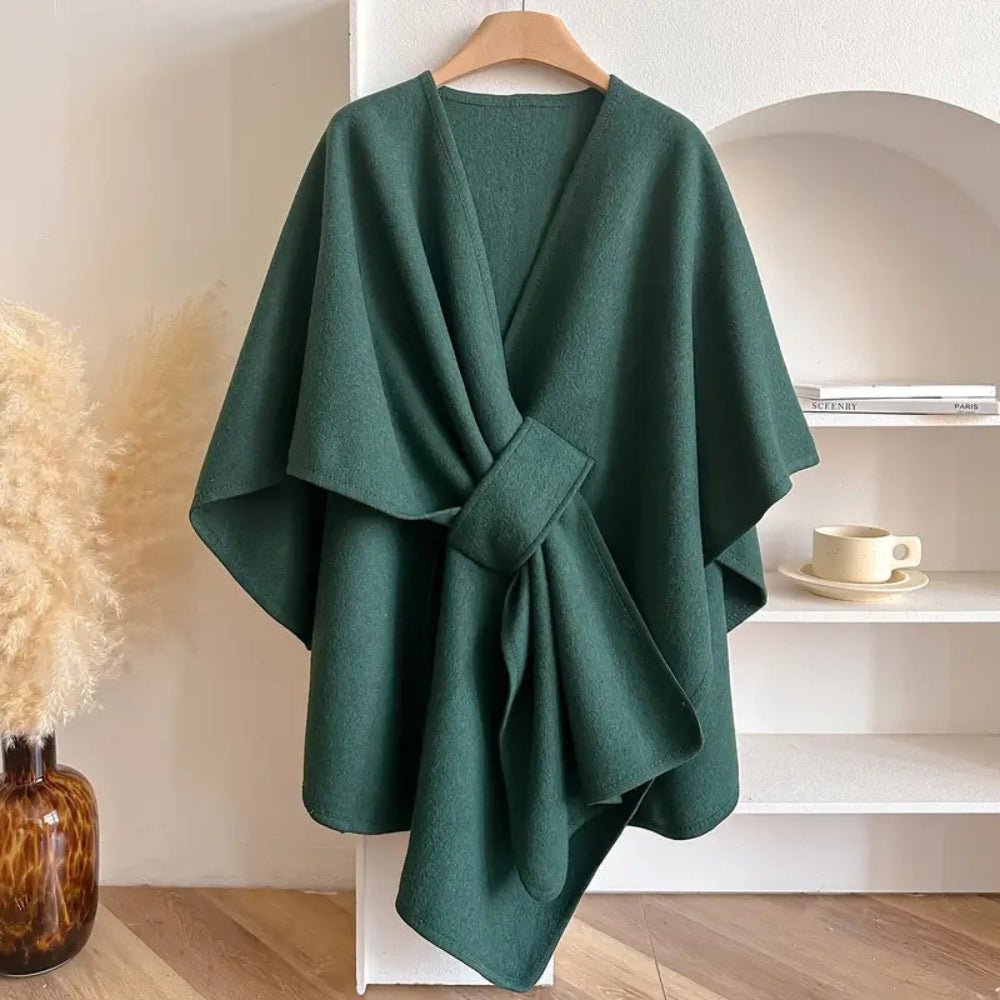 Womens Coat, Ladies Coat Poncho, Ponchos for Women, Cape Coat, Womens Scarf and Shawl Wrap for All Seasons_03