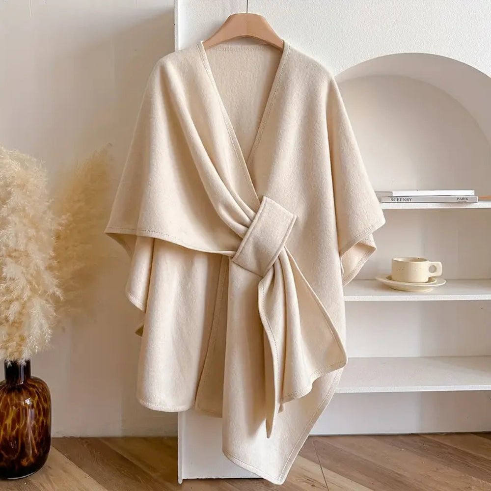 Womens Coat, Ladies Coat Poncho, Ponchos for Women, Cape Coat, Womens Scarf and Shawl Wrap for All Seasons_04