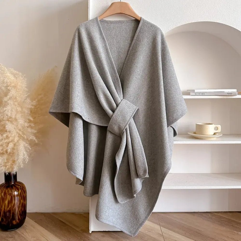 Womens Coat, Ladies Coat Poncho, Ponchos for Women, Cape Coat, Womens Scarf and Shawl Wrap for All Seasons_07