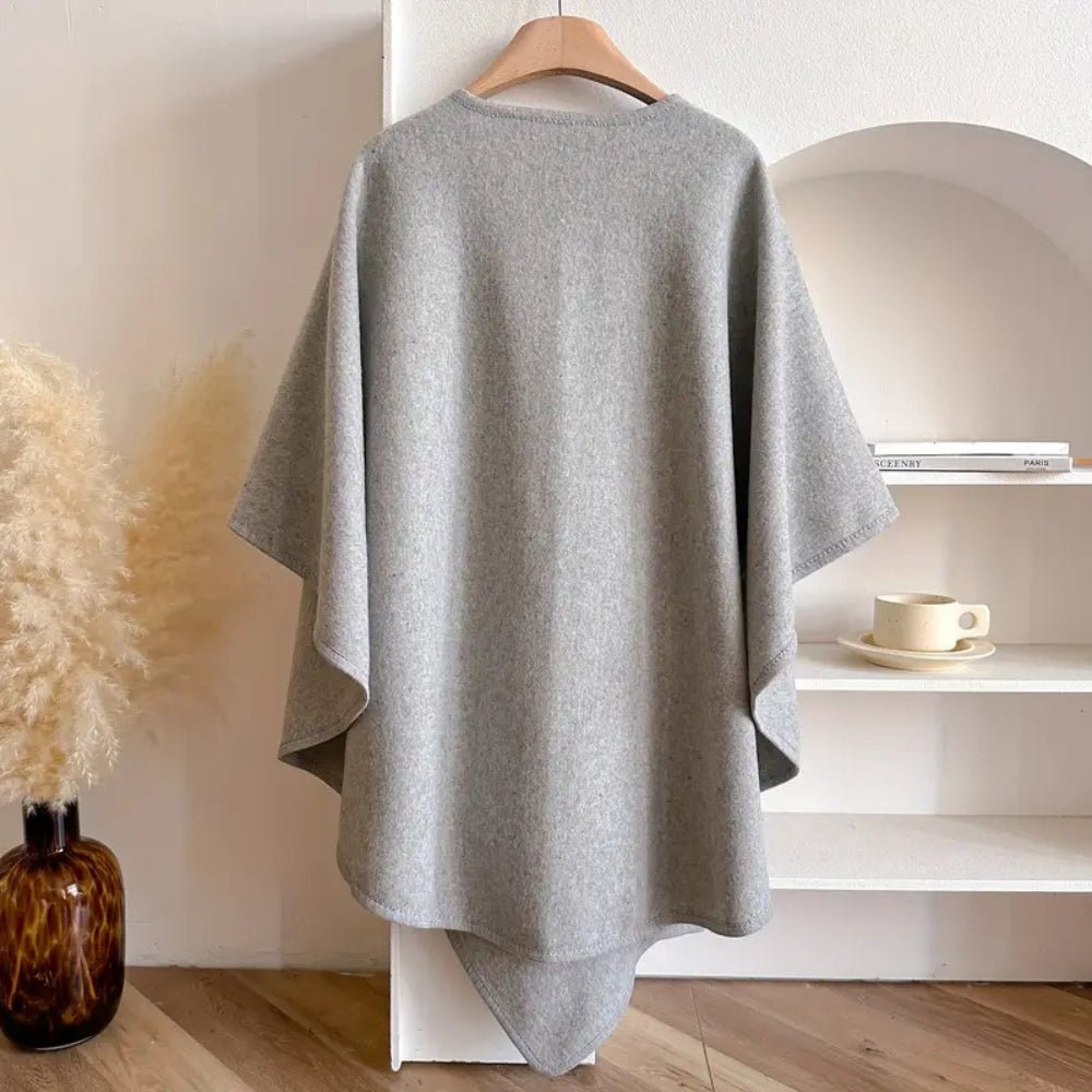 Womens Coat, Ladies Coat Poncho, Ponchos for Women, Cape Coat, Womens Scarf and Shawl Wrap for All Seasons_08
