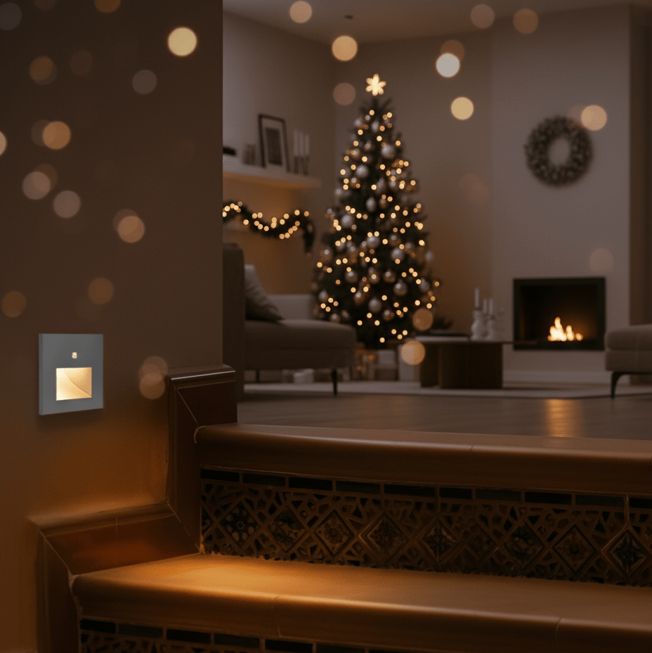 LED Wall Light with Motion Sensor, Aluminium LED Step Light for Stairs, Hallway Light for Stairwells and Entrances_00