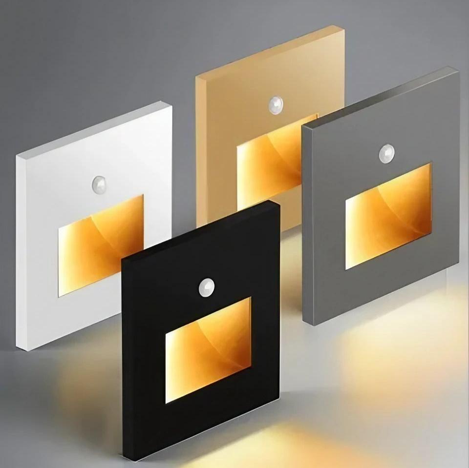 LED Wall Light with Motion Sensor, Aluminium LED Step Light for Stairs, Hallway Light for Stairwells and Entrances_05