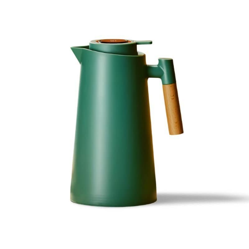 Thermos Flask 1 Litre, Hot Drinks Flask with Temperature Display, Double Walled Thermal Flask with Wooden Handle_10