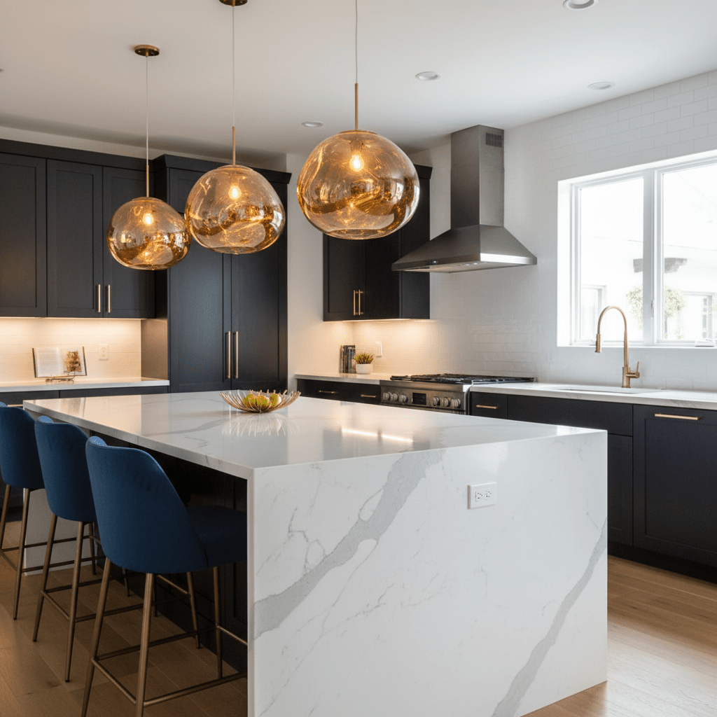 LavaGlow | Stylish Unique Glass Dome Pendant Light Fixture 7