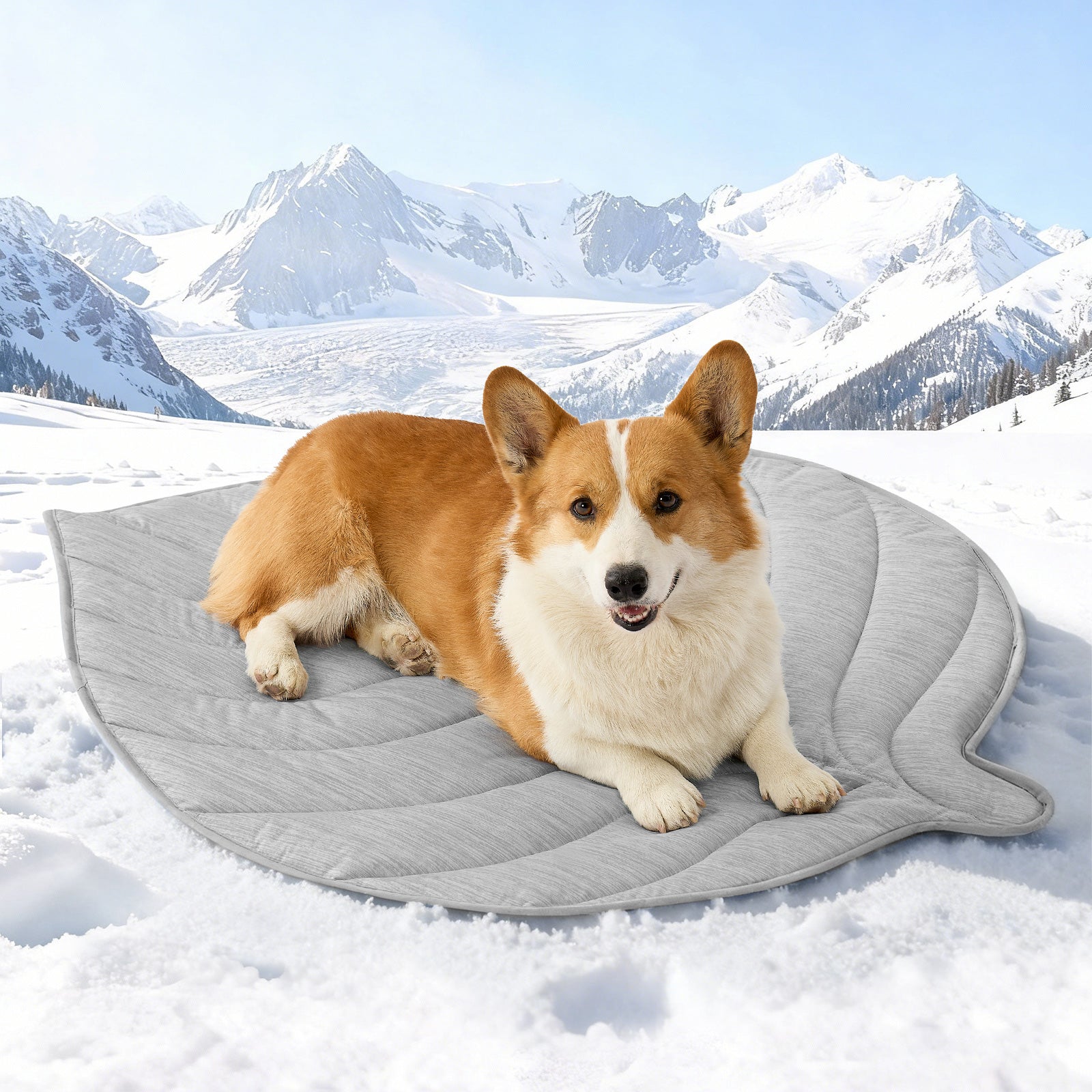 Leaf Shape Pet Cooling Mat with Instant Chill Relief & Waterproof Design | Non-Slip Comfort for Pets 7