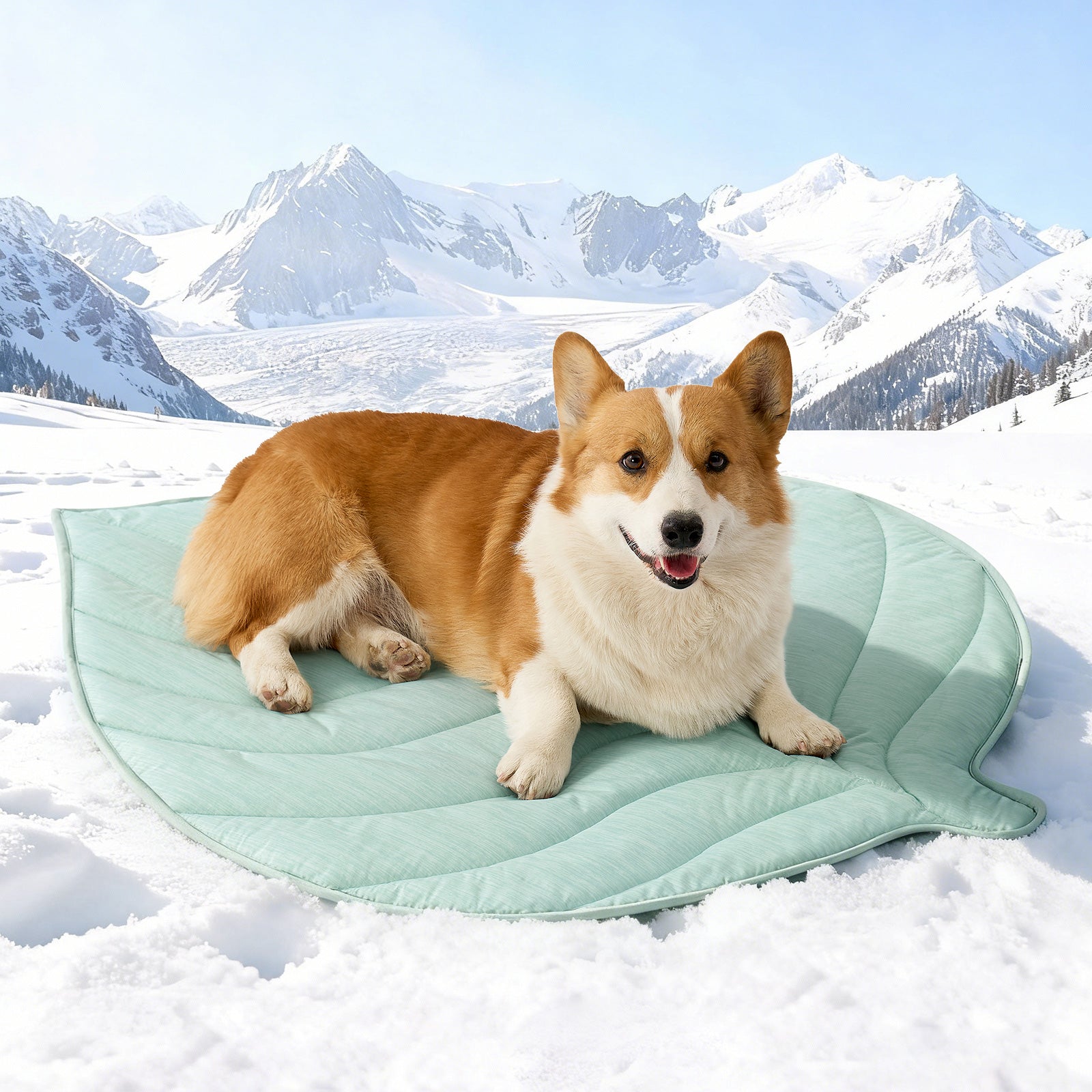 Leaf Shape Pet Cooling Mat with Instant Chill Relief & Waterproof Design | Non-Slip Comfort for Pets 9