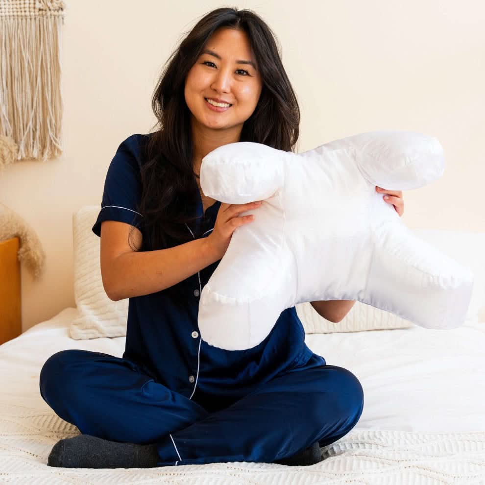 Neck Support Pillow, Ergonomic Pillow for Sleeping with Removable Cover, Supportive Bed Pillows with Fibre Filling_02