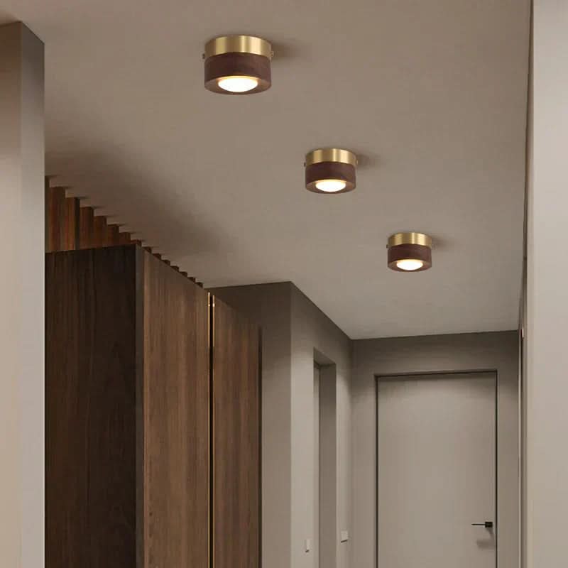 LED Ceiling Lights, Wooden Ceiling Spotlight in Warm or Three Colour Light, Bedroom Ceiling Light, LED Light Fitting_03