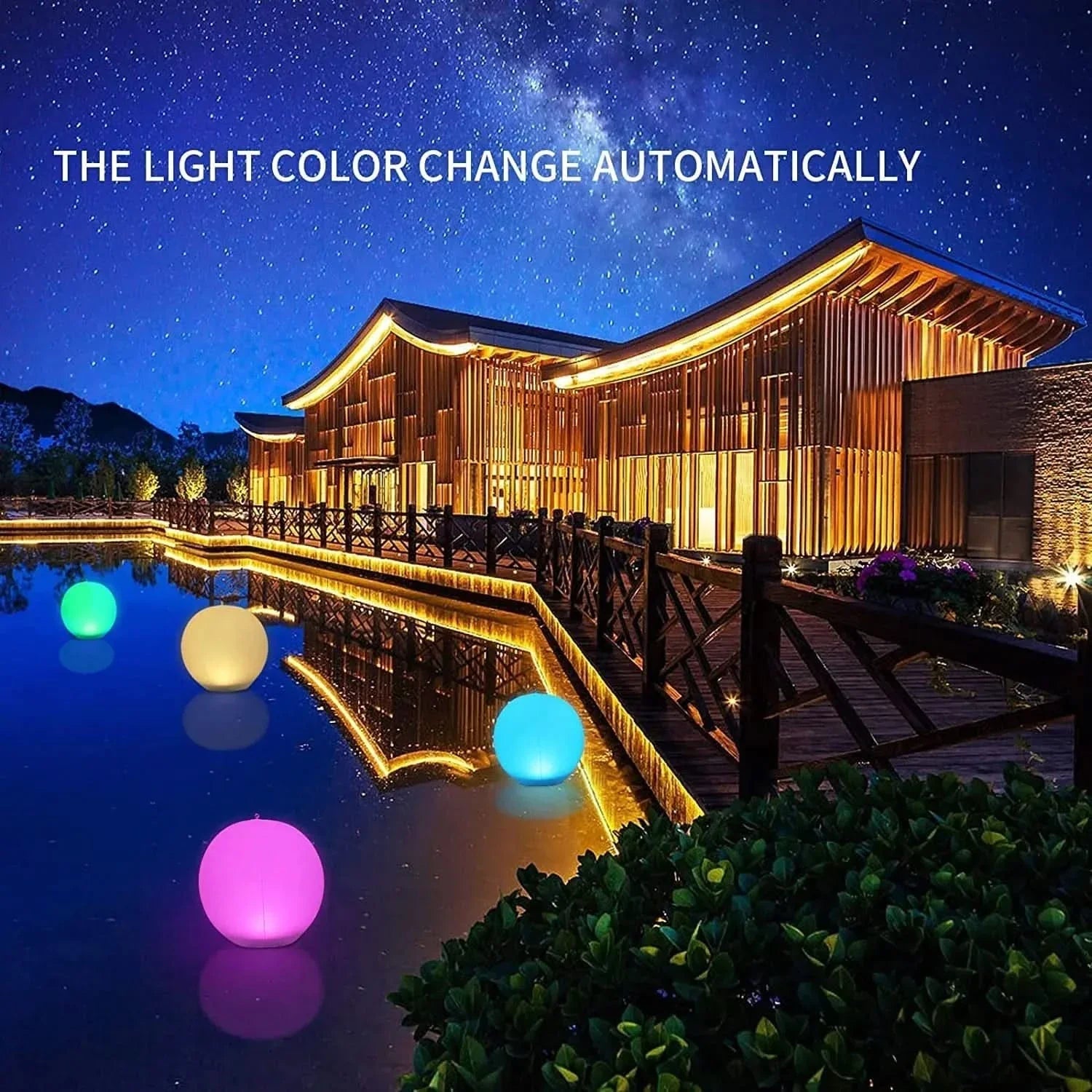 LuminaraSphere | Stylish Floating Solar Garden Lights for Modern Outdoor Decor 1