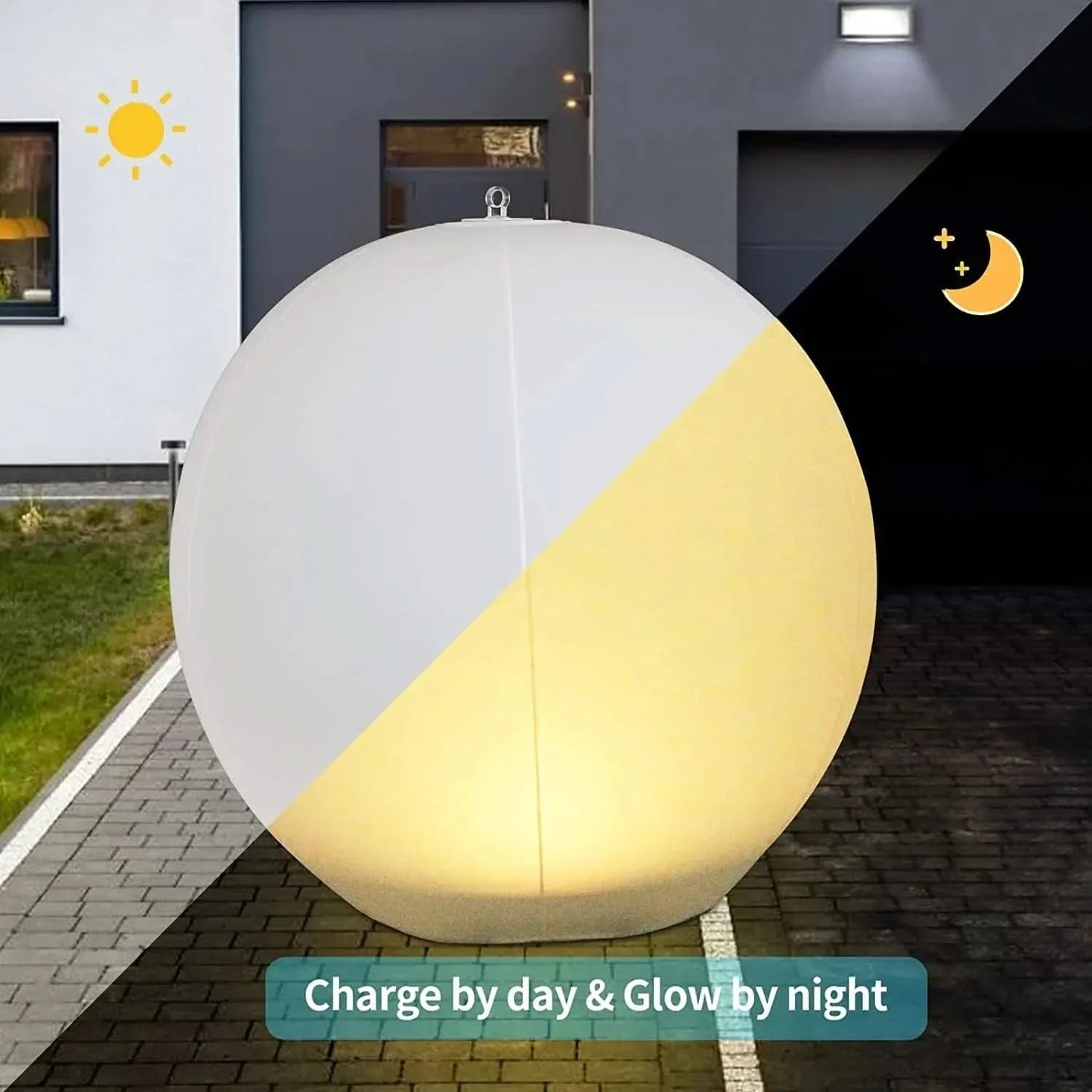 LuminaraSphere | Stylish Floating Solar Garden Lights for Modern Outdoor Decor 3