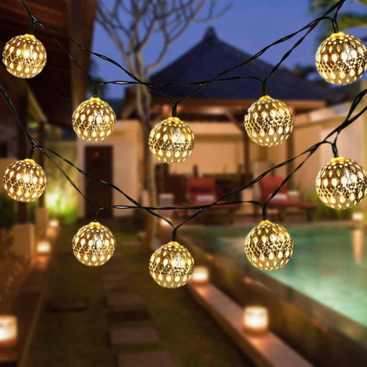 Luminara | Charming Vintage Solar String Lights for Outdoor Decor 0