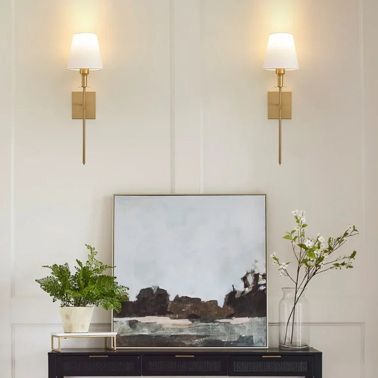 Luminara | Elegant Fabric USB Wall Sconce Lighting for Modern Interiors 4