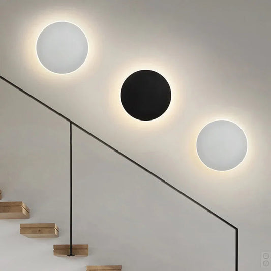 Luminara | Elegant Minimalist Round LED Wall Sconce Light 3