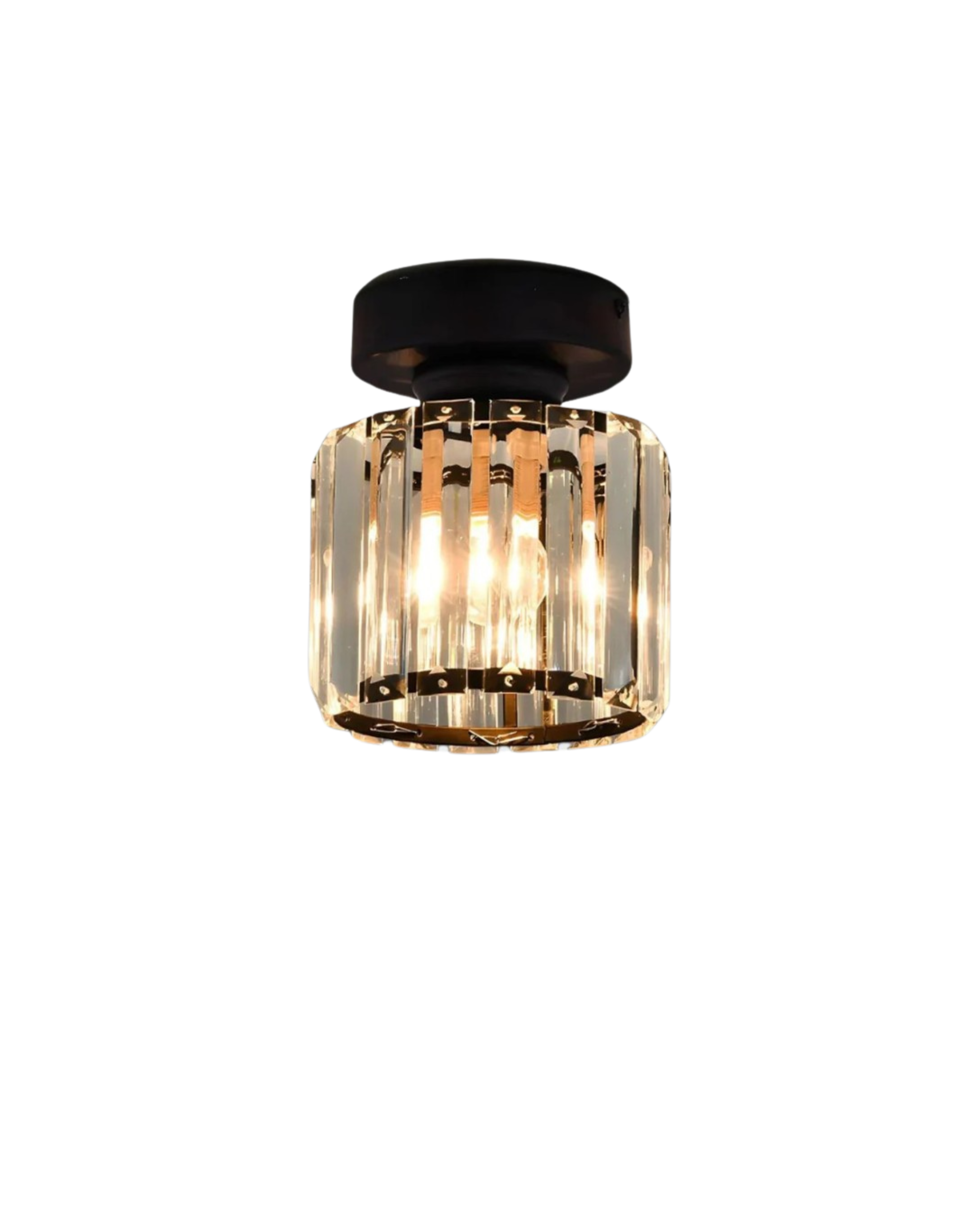 Luminara | Elegant Modern Crystal Glass Square Ceiling Light 9