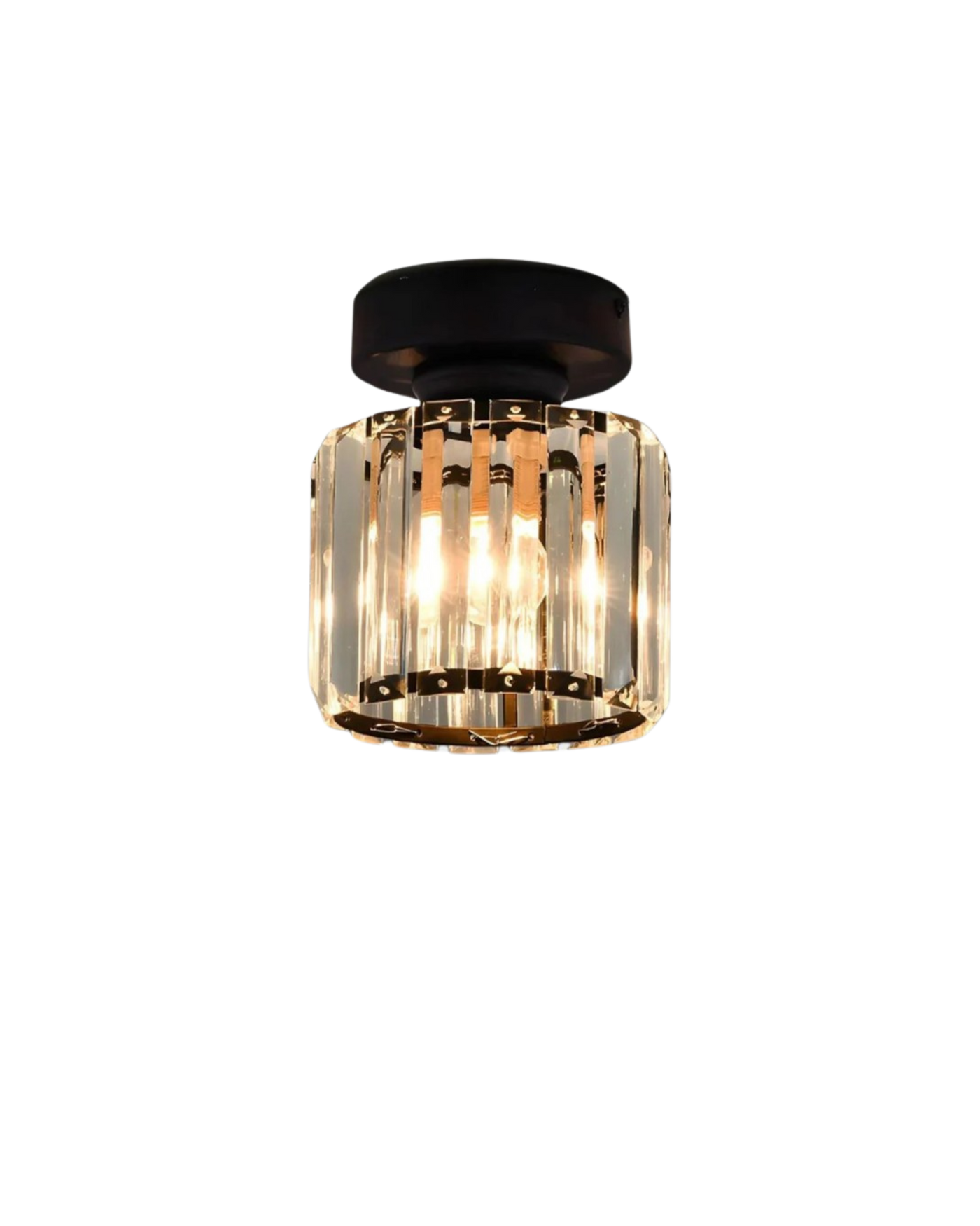 Luminara | Elegant Modern Crystal Glass Square Ceiling Light 9