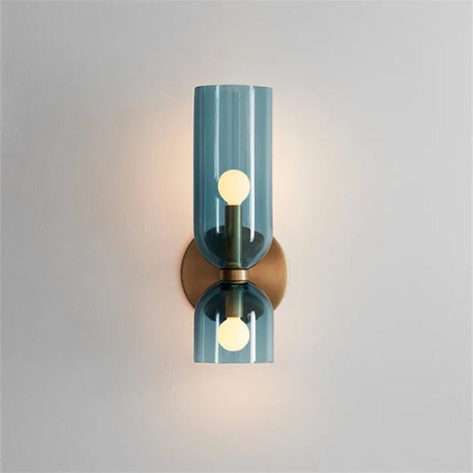 Luminara | Elegant Modern Glass Cylinder Wall Light Fixture 0