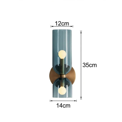 Luminara | Elegant Modern Glass Cylinder Wall Light Fixture 4