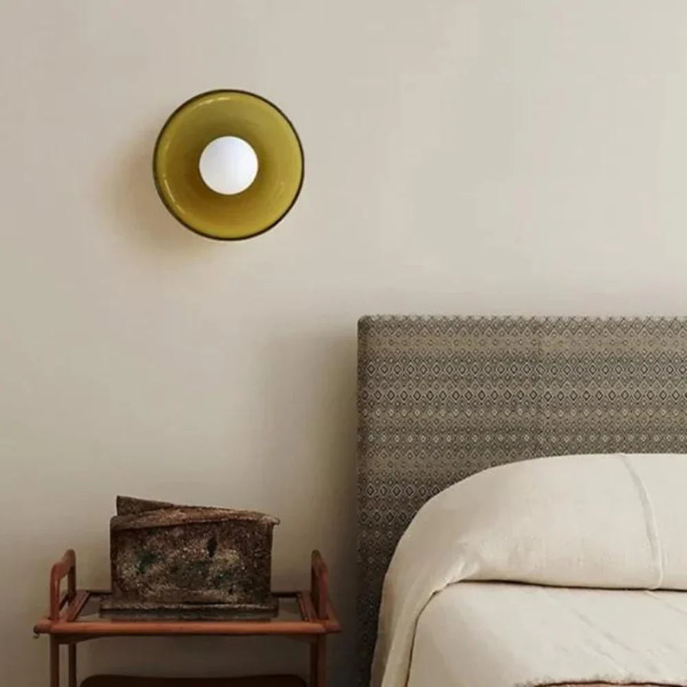 Luminara | Elegant Modern Glass Disc LED Ceiling Wall Light 2