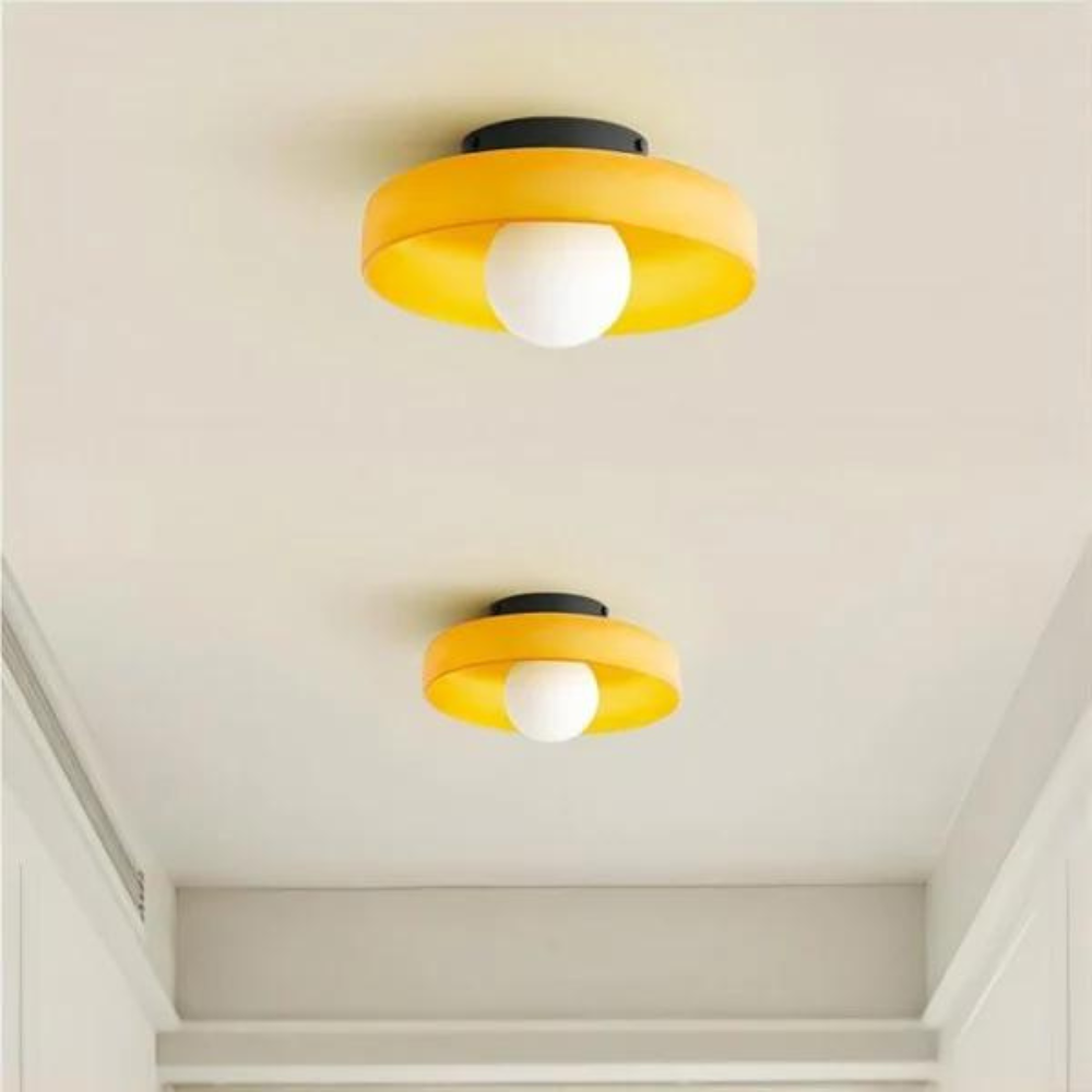 Luminara | Elegant Modern Glass Disc LED Ceiling Wall Light 8
