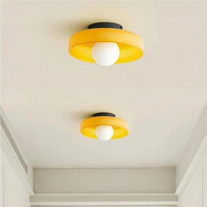 Luminara | Elegant Modern Glass Disc LED Ceiling Wall Light 8
